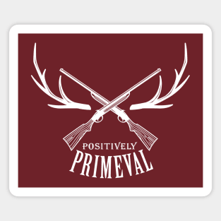 Positively Primeval - badge size for dark-colored shirts Magnet